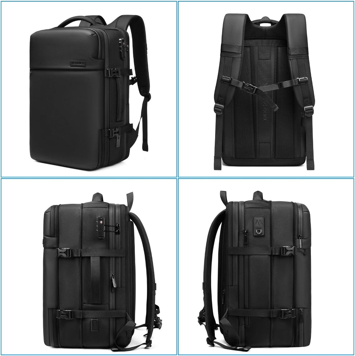 Vacuum Travel Backpack, 70L Expandable Air Vacuum Backpack for Travel, Vacpack Travel Vacuum Bags with Pump, TSA Lock, USB Charging Port, Waterproof