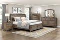 Traditional 6pc Bedroom Set King Size Platform Storage Bed Sleigh Headboard Classic Antique Brown Finish Furniture