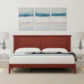 Glenwillow Home Cottage Style Solid Wood Platform Bed in King - Classic Cherry