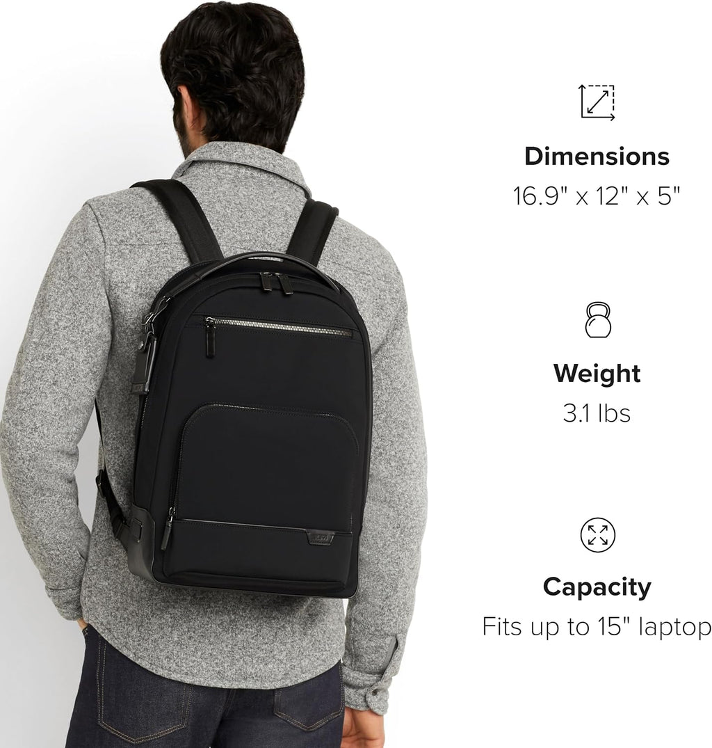 TUMI - Harrison Warren Backpack - Men's Laptop Pack fits up to 15' Screen - Business & Travel Bag - Taupe Driftwood