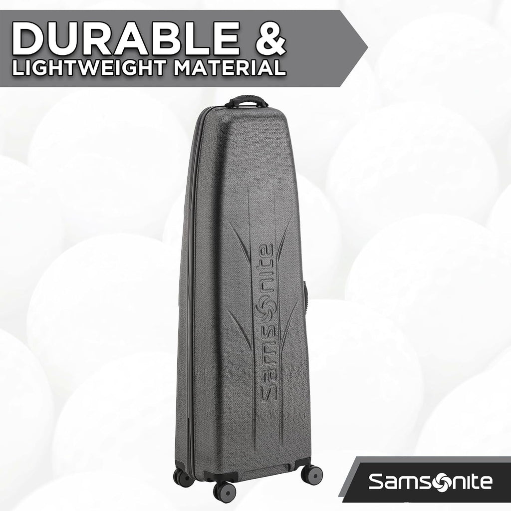 Samsonite Tour Deluxe Golf Hard Case Golf Travel Bag, Lightweight & Durable ABS Shell, 360 Degree Multi-Directional Wheels