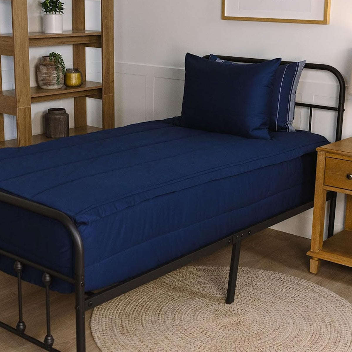 Beddy's All in One Bed in a Bag Zipper Bedding Set, Bottom Sheet, Cuddle Blanket, Comforter, Pillowcase(s) & Sham(s), Minky Interior Sheets with Comforter, Zip Bedding for Dorms, Bunks, Kids & Adults