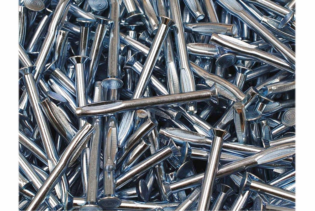 New Package of 100 (pcs) Flat Head 1/4' x 3 Split Drive Anchors Nail-in Hammer-in Set #MO2136-P Warranity by Pr-Mch
