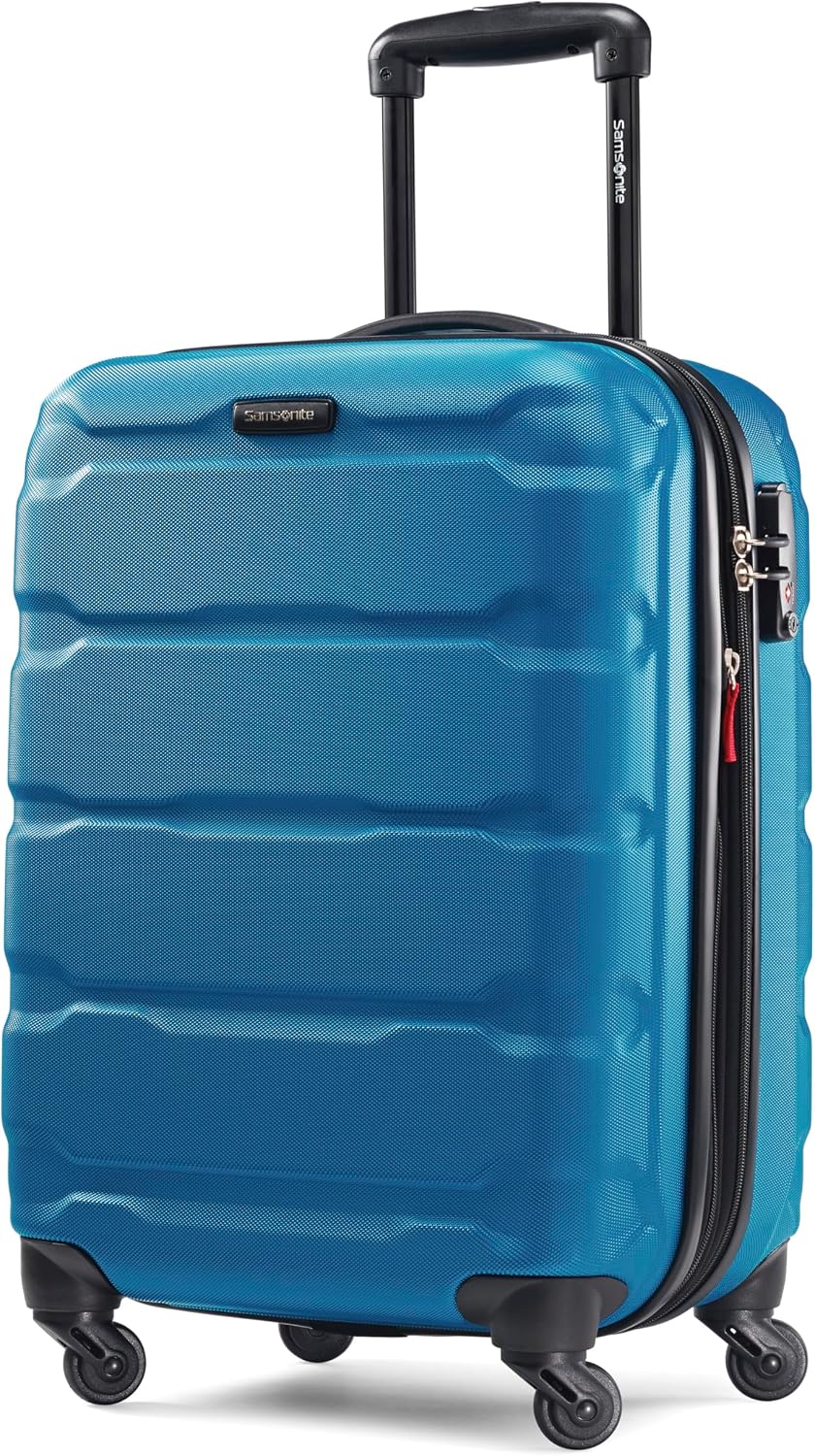 Samsonite Omni PC Hardside Expandable Luggage with Spinner Wheels, Adriatic Blue, 2-Piece Set (20/28)