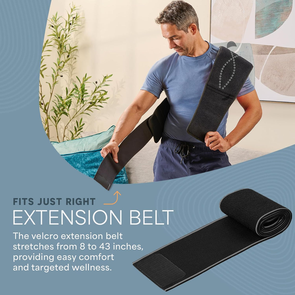Lifepro Red Light Therapy Belt – Infrared Red Light Therapy for Body, Back Pain and Shoulder - 660nm & 850nm Near Infrared Heating Pad – Adjustable & Portable for Wellness & Relaxation
