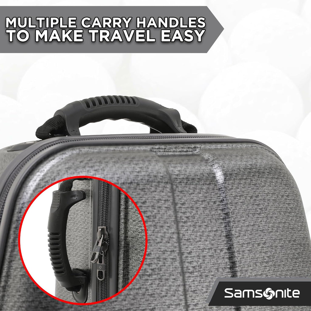 Samsonite Tour Deluxe Golf Hard Case Golf Travel Bag, Lightweight & Durable ABS Shell, 360 Degree Multi-Directional Wheels