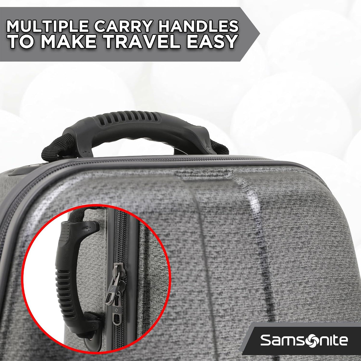 Samsonite Tour Deluxe Golf Hard Case Golf Travel Bag, Lightweight & Durable ABS Shell, 360 Degree Multi-Directional Wheels