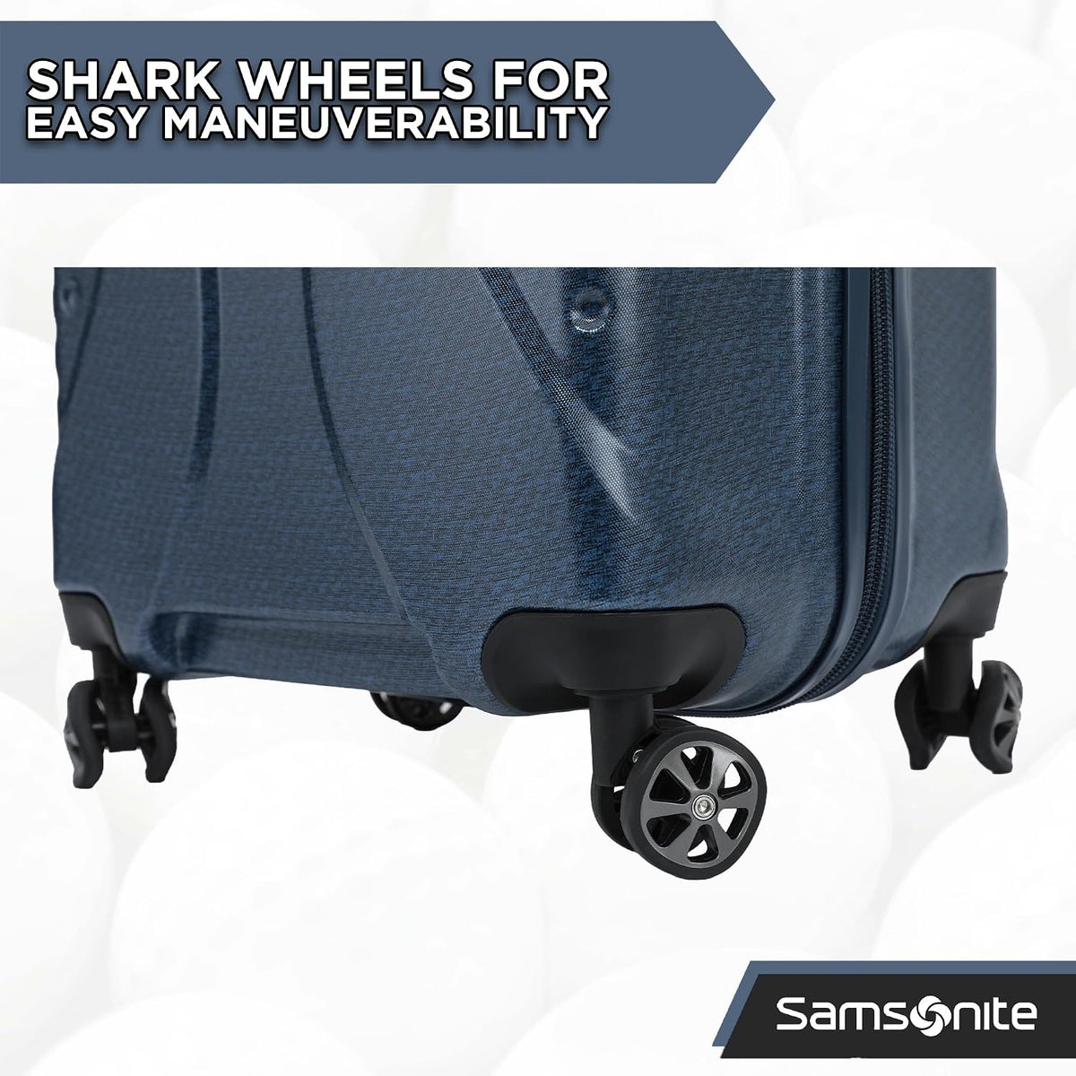 Samsonite Tour Pro Golf Travel Bags for Airlines, Hard Shell Golf Travel Case with Durable ABS, 360° Multi-Directional Shark Wheels, Lightweight Golf Club Travel Bag