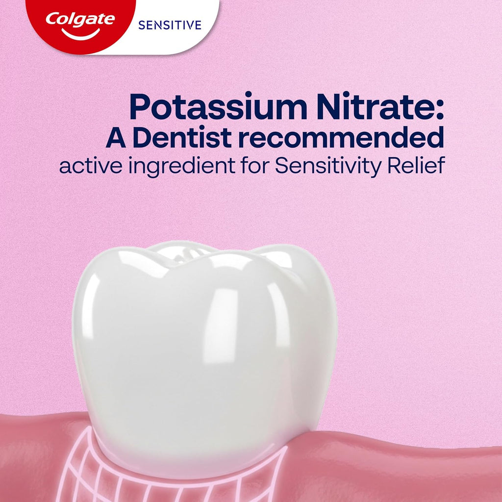 Colgate Sensitive Enamel Health Toothpaste for Sensitive Teeth, 24 Pack, Toothpaste with Fluoride and 5% Potassium Nitrate, Helps Prevent Bad Breath, Soothing Peppermint Flavor, 6 oz, 24 Pack