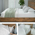 Queen Zipper Bedding Set with Patented Removable Zipper Sheets, Breathable Cotton, Durable Construction, All in one Bedding Set