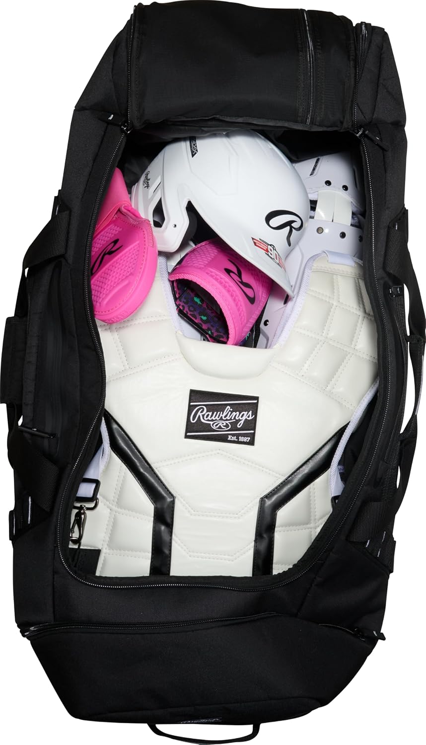 Rawlings | YADI 2.0 Wheeled Catcher's Bag | Yadier Molina Model | Baseball/Softball | Multiple Styles