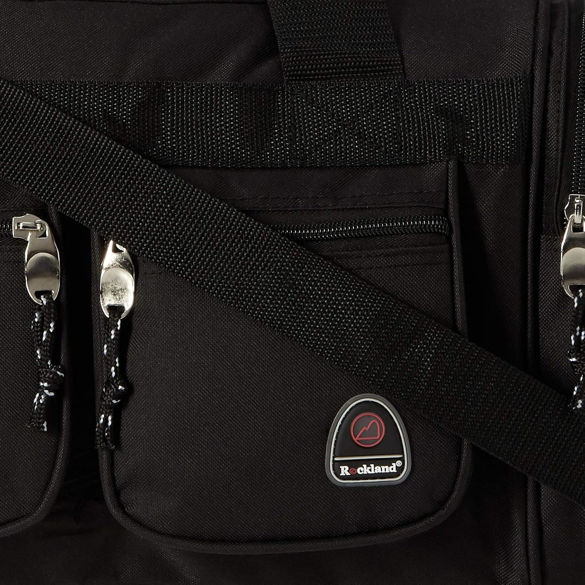 Rockland Duffel Bag, Black, 18.5 in X 10.5 in X 8.5 in (Pack of 12)