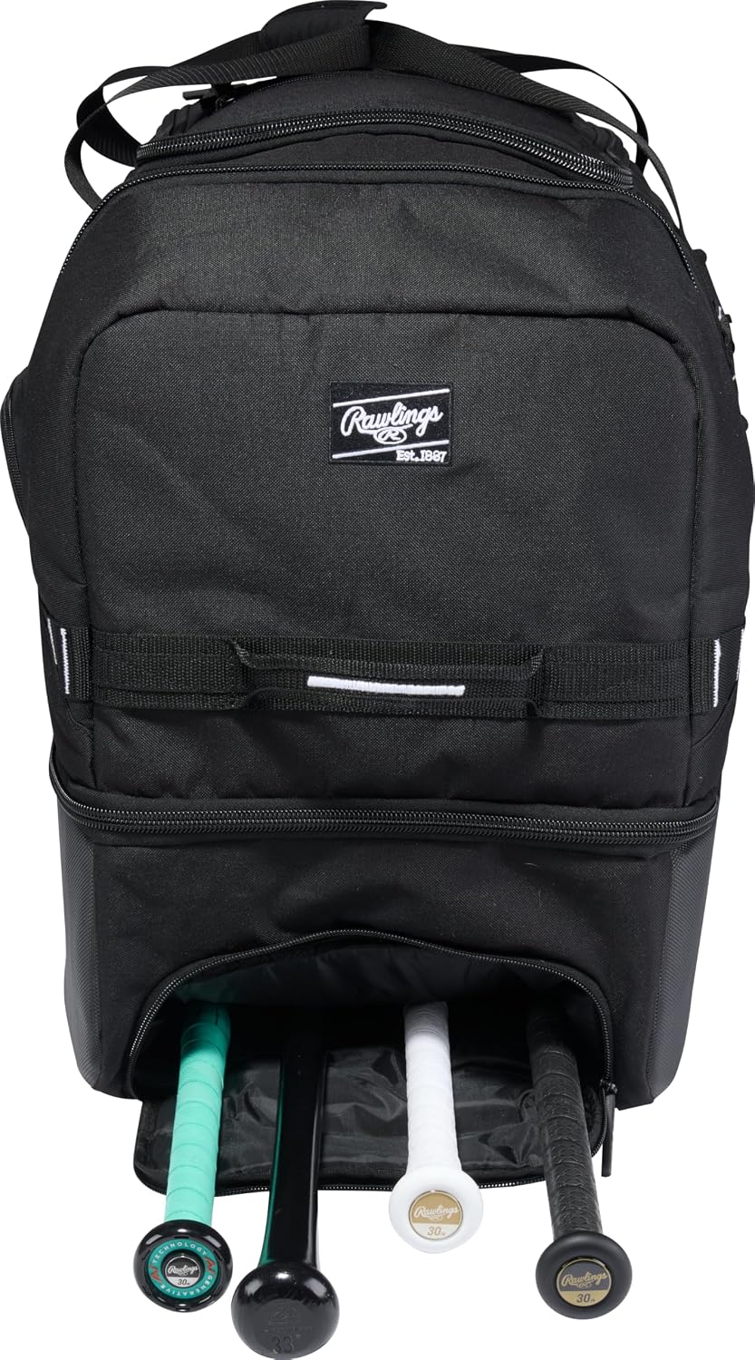 Rawlings | YADI 2.0 Wheeled Catcher's Bag | Yadier Molina Model | Baseball/Softball | Multiple Styles