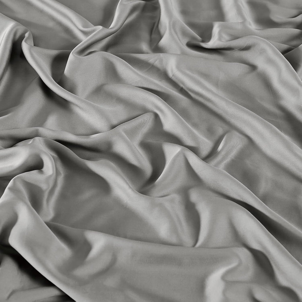 Brooklyn Loom 300 Thread Count 100% Rayon from Bamboo Grey 4 Piece King Sheet Set