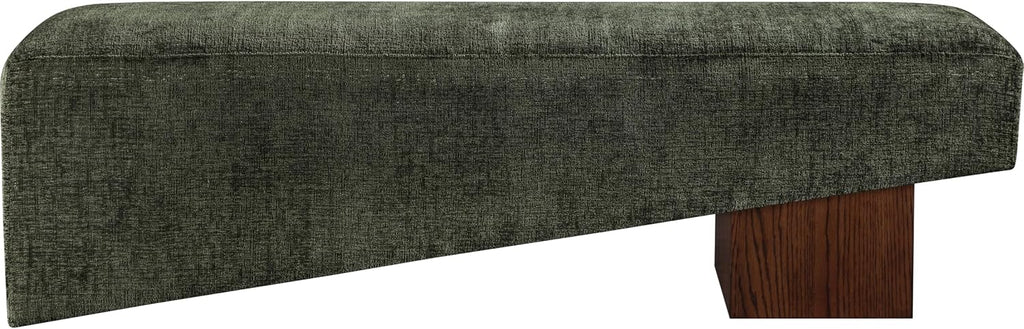 Meridian Furniture Alora Green Polyester Fabric Bench
