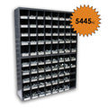 Titan Industrial Supply- 5,445 pcs Metric 8.8 Coarse Hardware Assortment Kit with Hex Cap Screws, Hex Nuts, Nylon Locknuts, Washers, & Two Durham 40 Hole Metal Bin