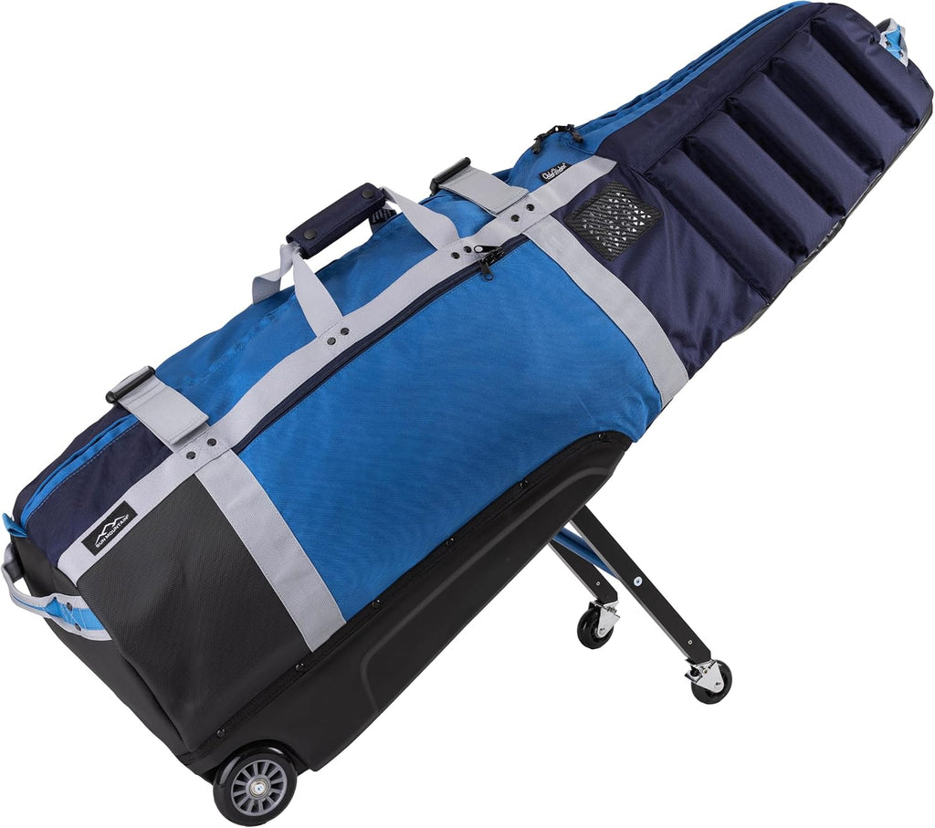 Sun Mountain ClubGlider Meridian Golf Travel Bag, 4-Wheel Rolling Retractable-Leg System, Effortless Travel