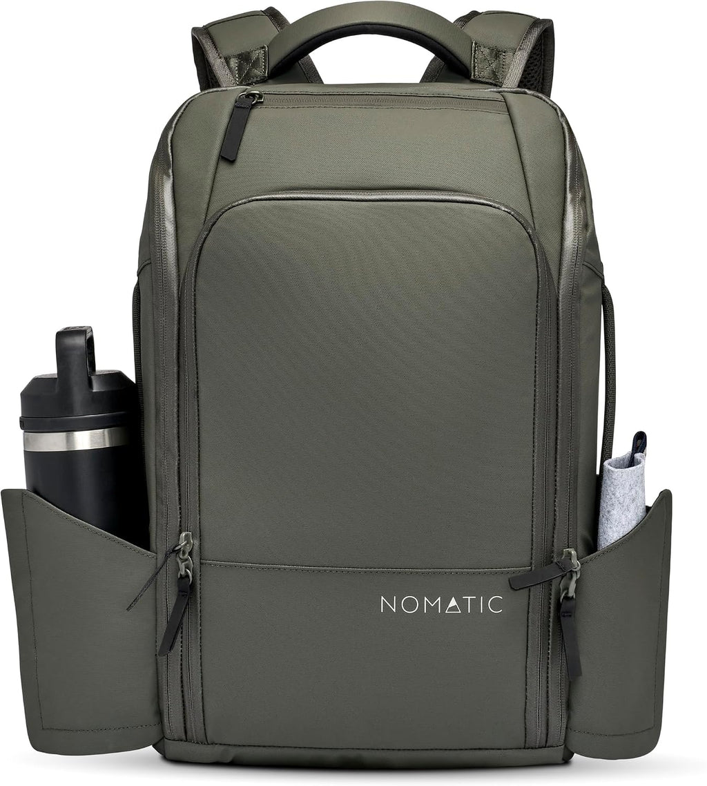 NOMATIC 14L Travel Pack - Mens Travel Backpack - Expandable to 21L - Water Resistant Daypack - TSA-Ready - Lightweight Business Traveling Backpack for Men - 15' Laptop Compartment
