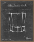 Amanti Art Framed Canvas Wall Art 28x23 Barware Blueprint I by Ethan Harper, Framed Wall Art Canvas, Architecture Artwork, Traditional Decor, Medium Poster Painting for Living Room, Bedroom, Bathroom