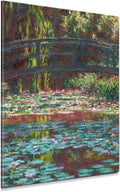 DECORARTS - Water Lily Pond (1900) by Claude Monet, Museum-Quality Giclee Canvas Print, Wall Art Reproduction, 30' W x 40' H, Made in USA