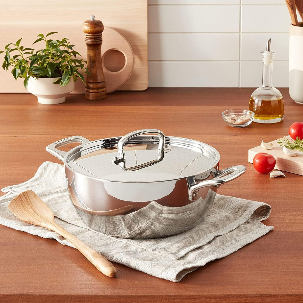 Cuisinart French Classic Tri-Ply Stainless 4.5-Quart Dutch Oven with Cover