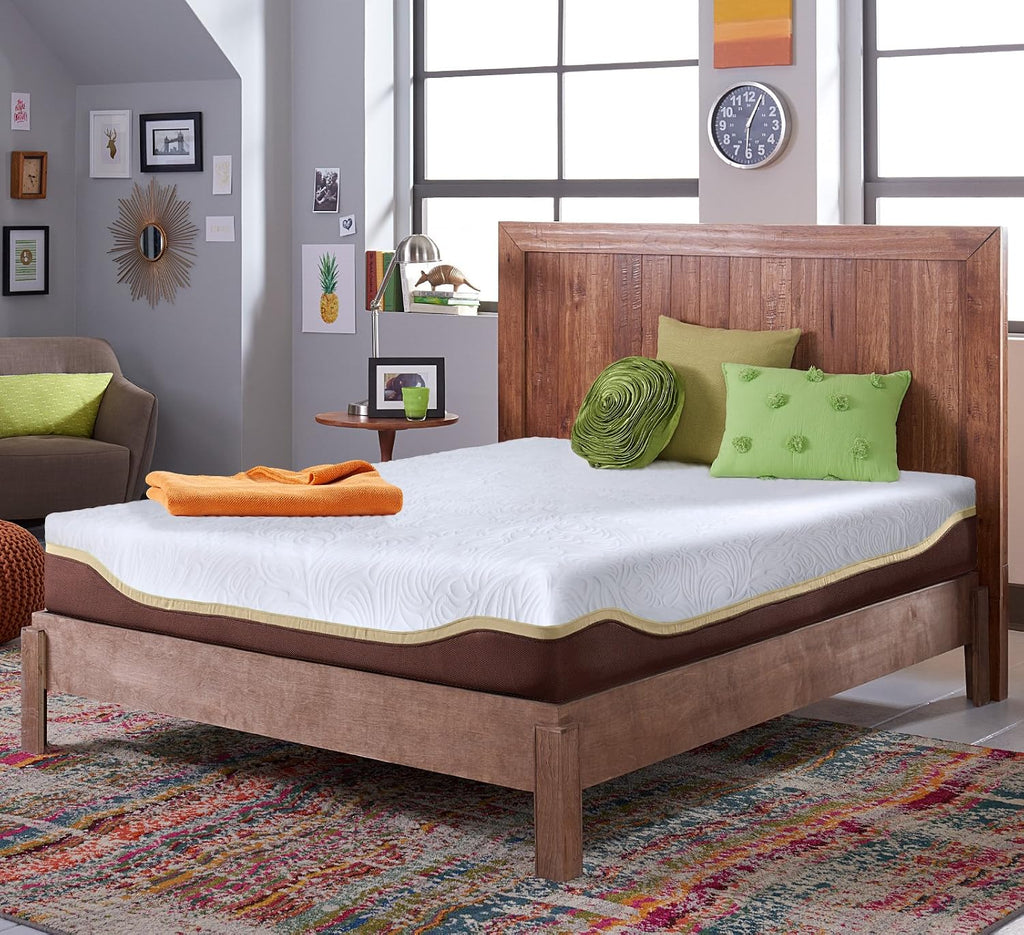 Live & Sleep Elite Queen Size 12 Inch Firm Memory Foam Mattress, Cool Bed in a Box, CertiPUR-US Certified, Fiberglass Free Bed Matress in a Box, Pressure Relief Support (60 × 80 x 12 in)