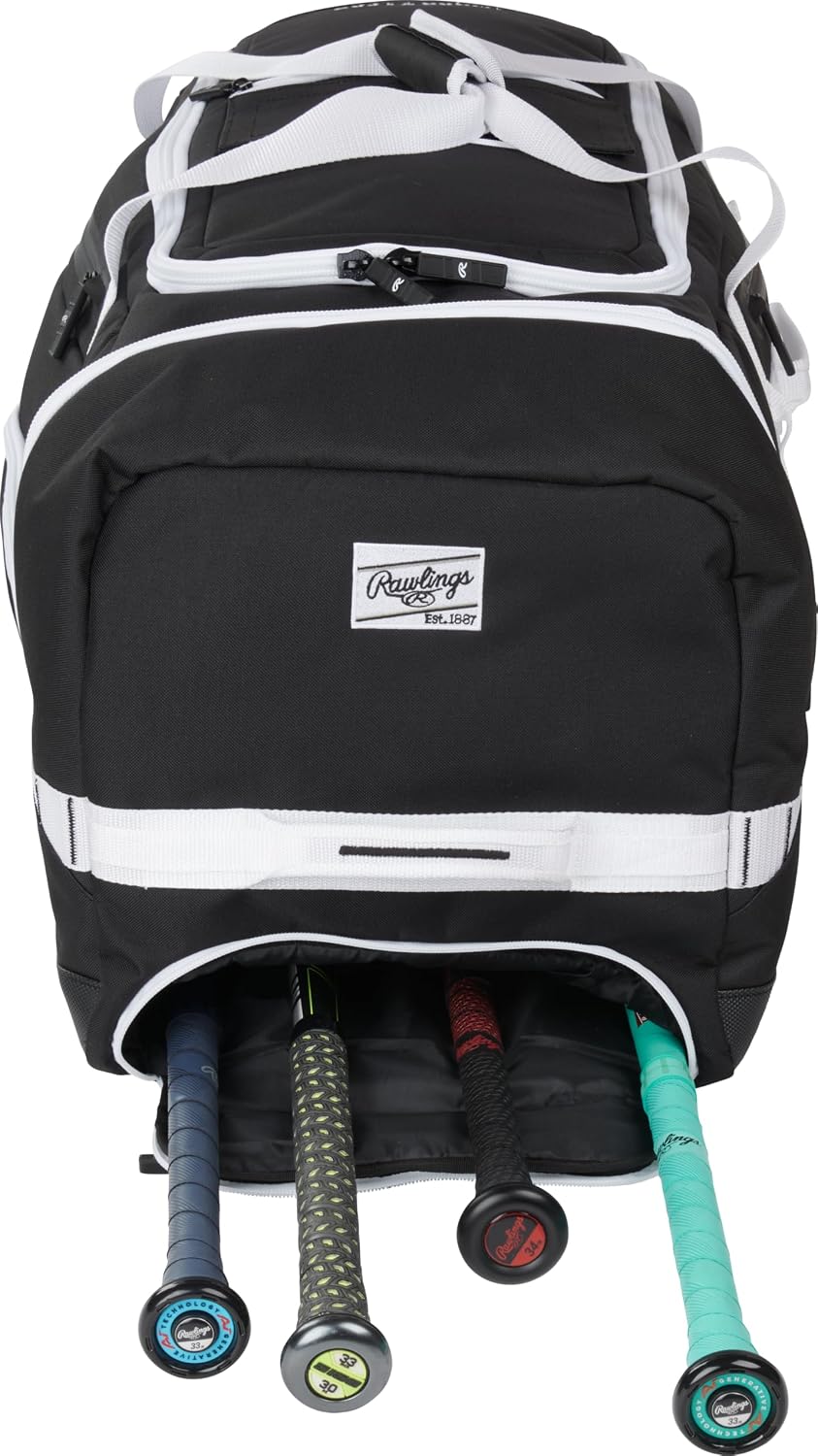 Rawlings | YADI 2.0 Wheeled Catcher's Bag | Yadier Molina Model | Baseball/Softball | Multiple Styles