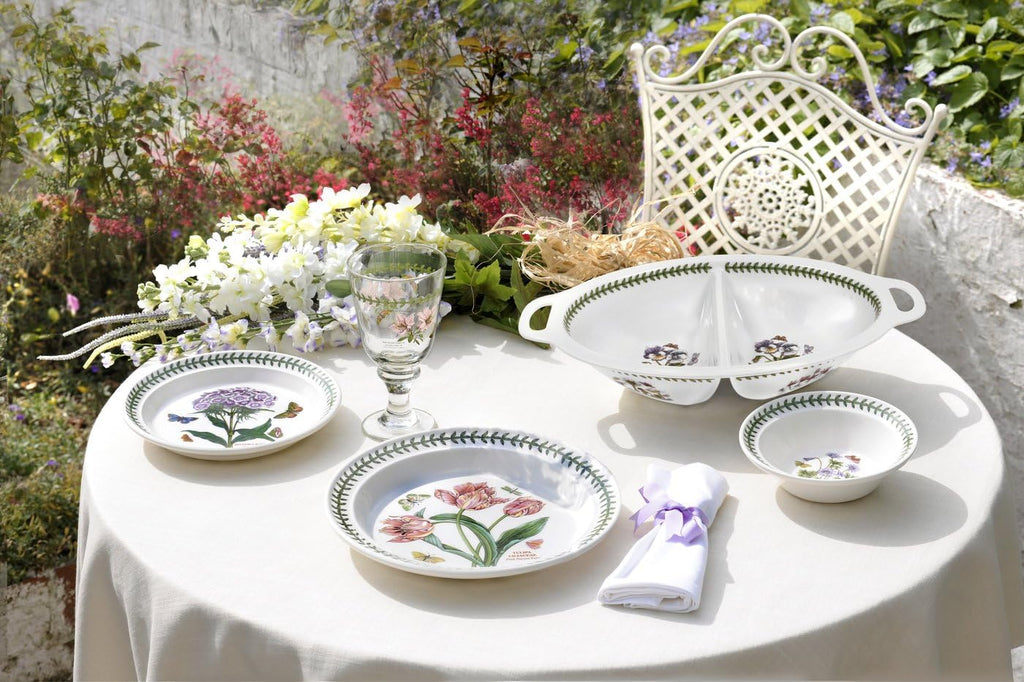 Portmeirion Botanic Garden 6.5' Cereal Bowl - Set of 6 | Assorted Floral Motifs | Fine Earthenware | Chip Resistant Glaze | Dishwasher, Microwave, Freezer, Oven Safe | Made in England