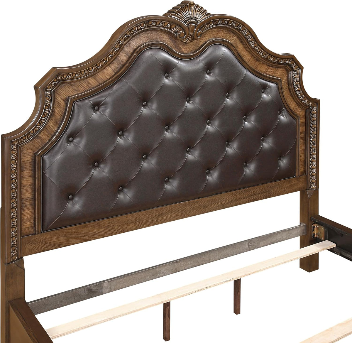New Traditional 3pc Bedroom Set King Size Bed and Two Nightstands Dark Brown Finish Formal Design Wooden Furniture