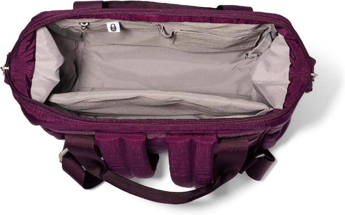 Baggallini City Scape Backpack - 15'x11' Lightweight Work Travel Bag w/Luggage Sleeve & RFID