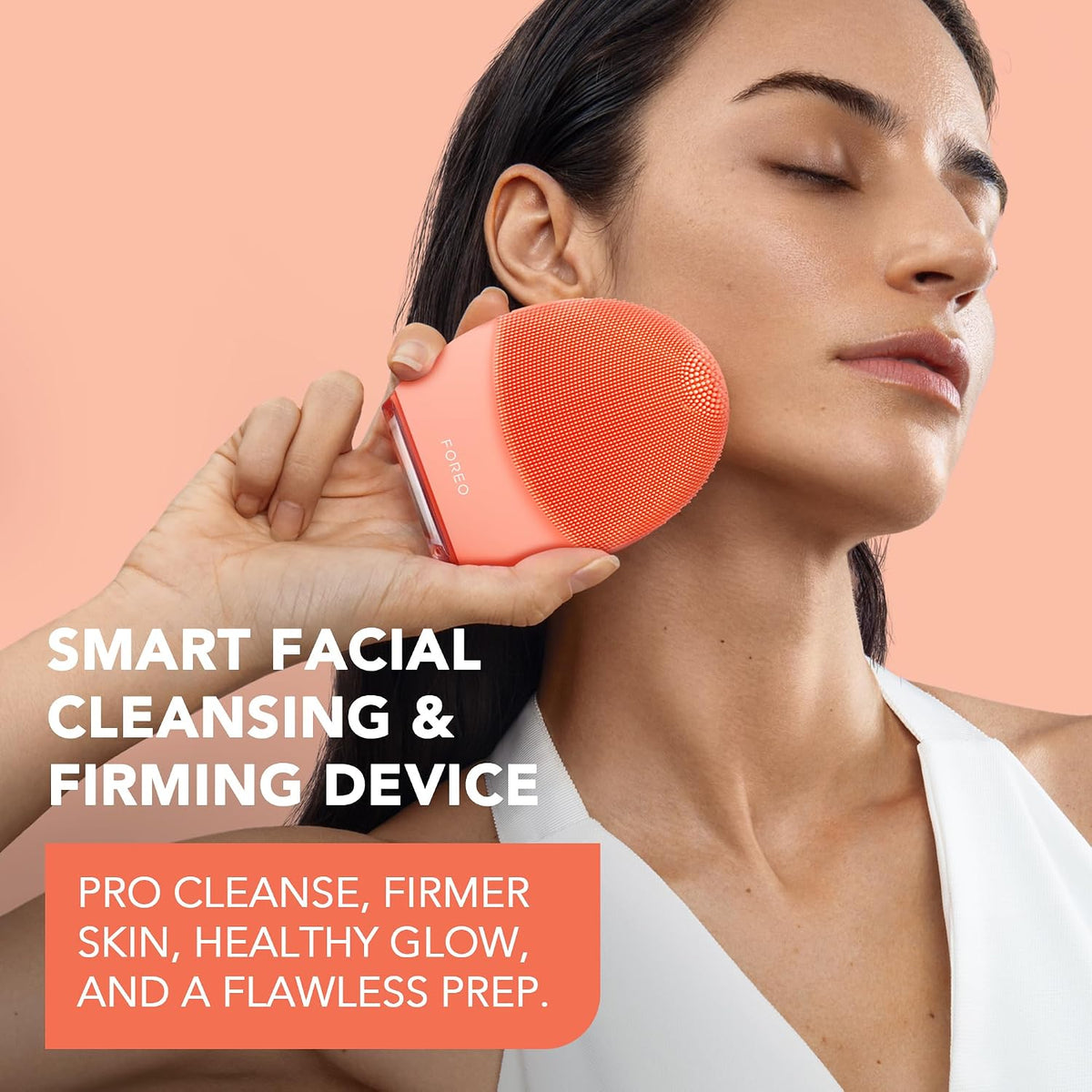 FOREO Luna 4 Face Cleansing Brush - Firming Face Massager - Anti Aging Care - Enhances Absorption - Simple Skin Care Tools - Balanced Skin