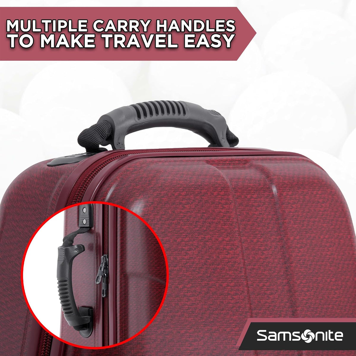 Samsonite Tour Deluxe Golf Hard Case Golf Travel Bag, Lightweight & Durable ABS Shell, 360 Degree Multi-Directional Wheels