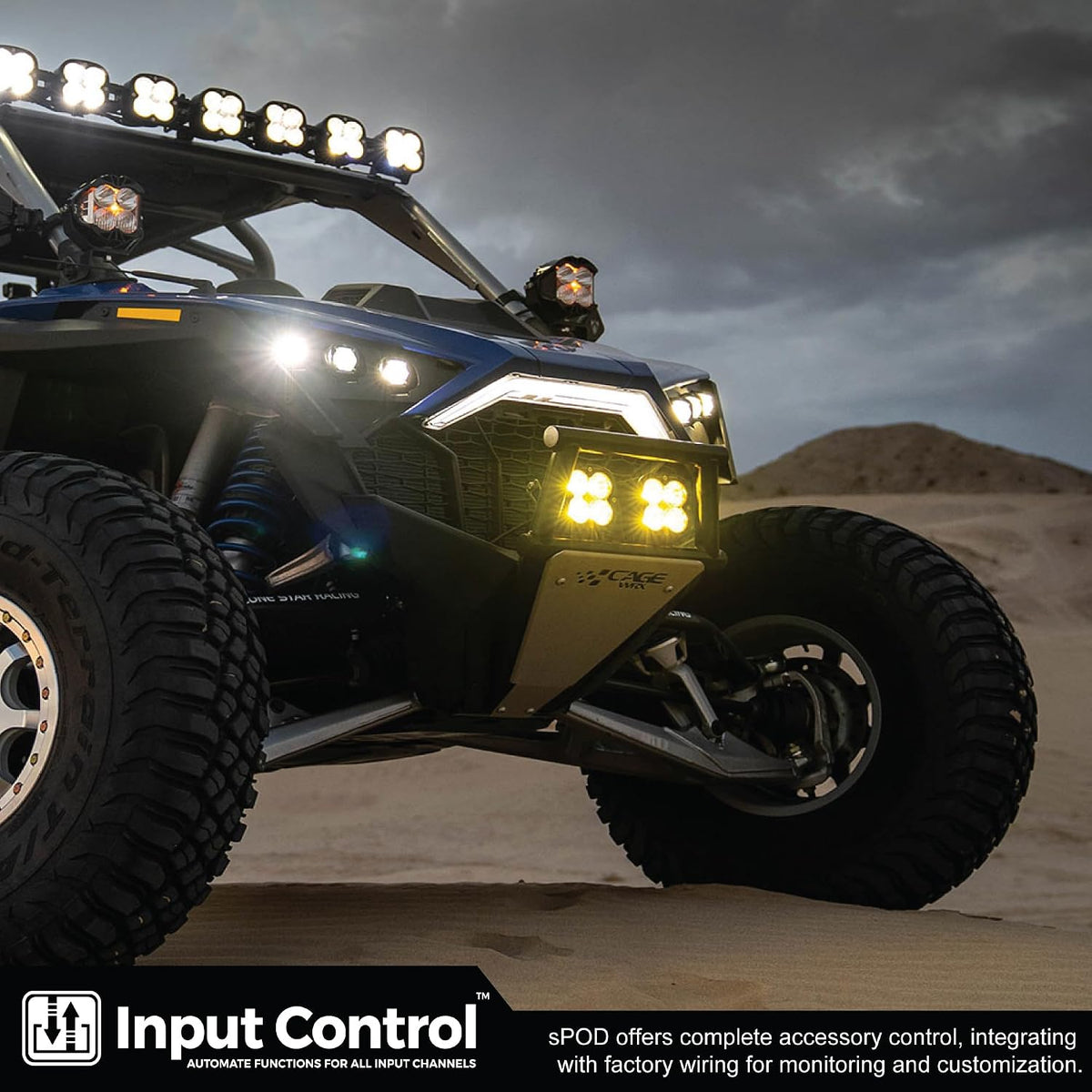 sPOD SourceLT Mini 6 Accessory Controller with Steering Wheel Mount Kit for 2022+ Polaris RZR Pro R, 2020+ Pro XP, 2025 Pro S, & 2020-24' Turbo R UTV - USA 5-Year Warranty