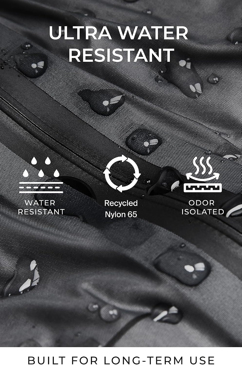 AirVault Vacuum Seal Travel Backpack 60L with Expandable HyperSeal Air Compression Vacuum System Water Resistant TSA Lock (Vacuum Pump Included, Black, 60L)