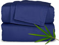 Pure Bamboo King Sheets, Genuine 100% Organic Viscose Derived from Bamboo Bed Sheet Set, Luxuriously Soft & Cooling, Double Stitching, 2 Year Quality Promise (King, Cobalt Blue)