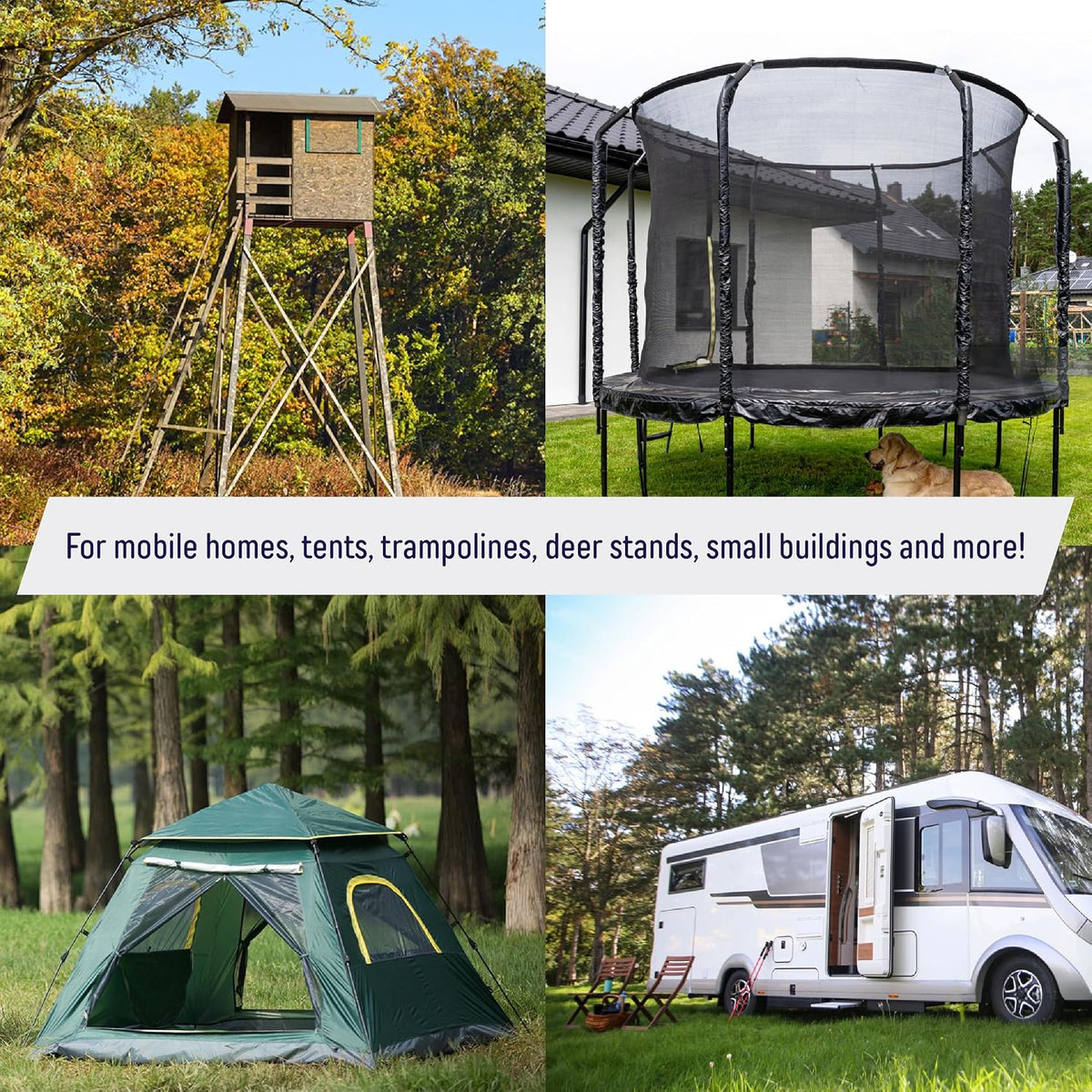 3/4' x 30' Mobile Home Double Disk Earth Auger Anchor, Heavy Duty Steel - RV, Camping, Tents, Trampolines, Deer Stands (6 Pack)