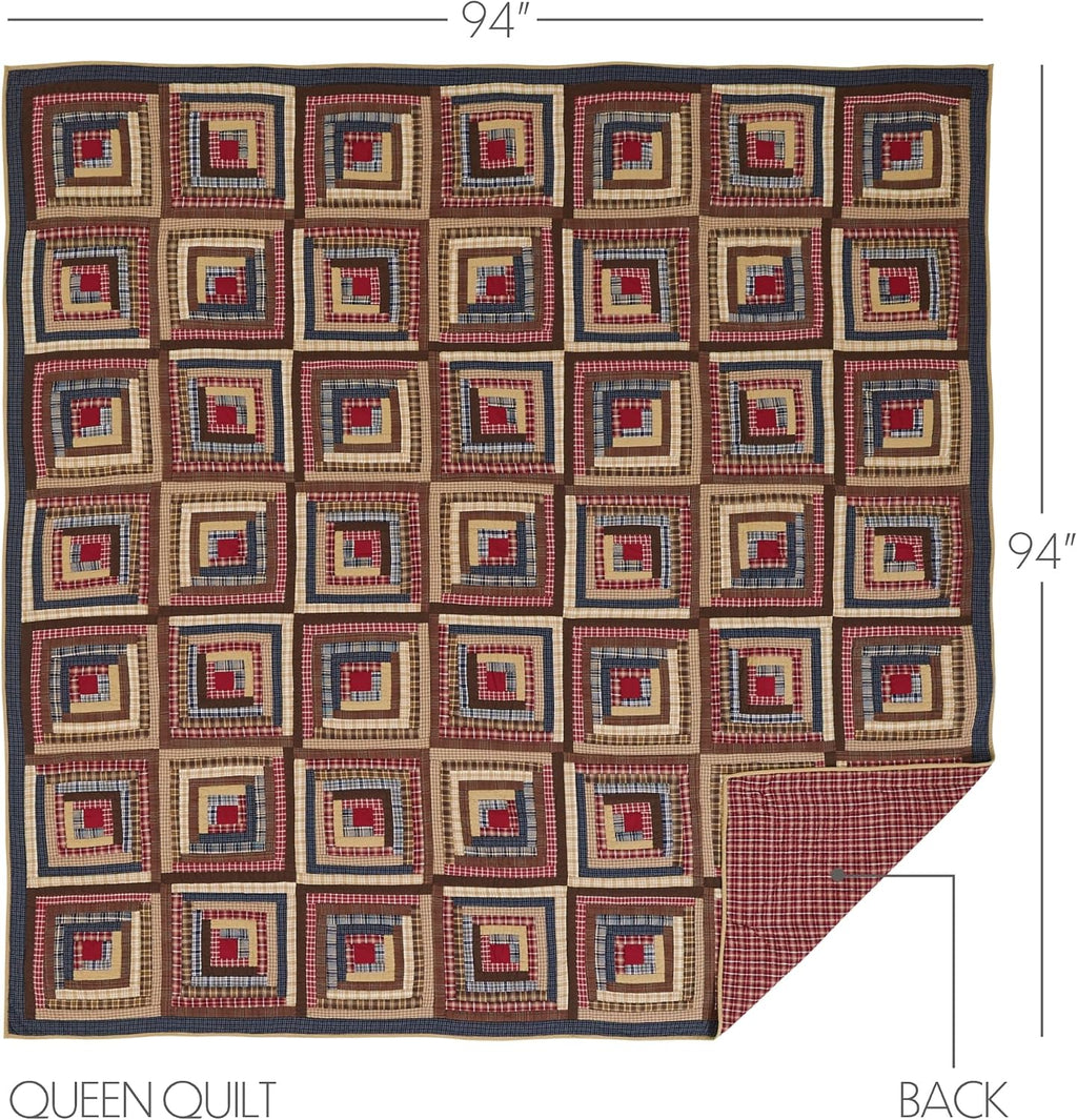 VHC Brands Braxton 3 Piece Quilt Set (1 Queen Quilt, 2 Standard Shams)