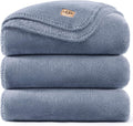 UGG Whitecap King Size Blanket for Bed, Fleece Cozy Blanket, Luxury Warm Large Throw for Couch, Washable Hypoallergenic California King Bedding, 110' x 90', Denim Blue