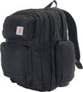 Carhartt 35L Triple-Compartment Backpack, Durable Pack with Laptop Sleeve and Duravax Abrasion Resistant Base, Black