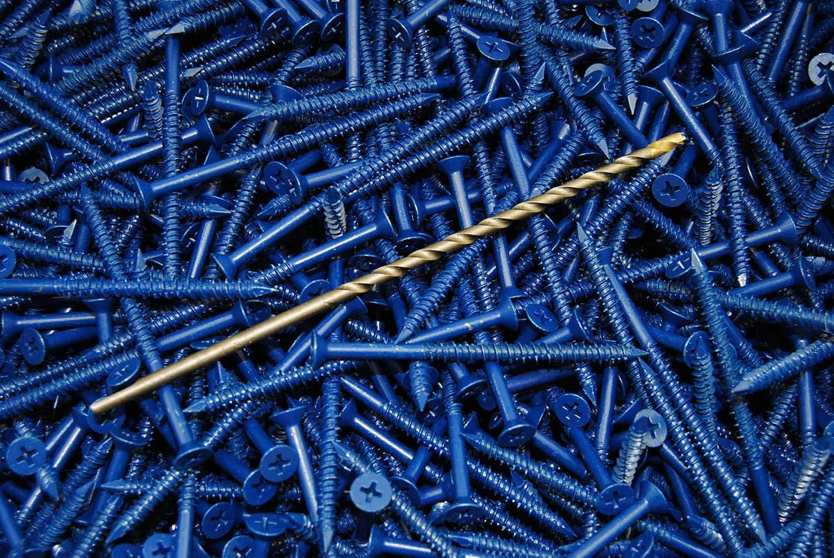 (1,500) Phillips Flat Head 3/16 x 3-1/4 Concrete Screws Tapcons + 3 Bits Bulk