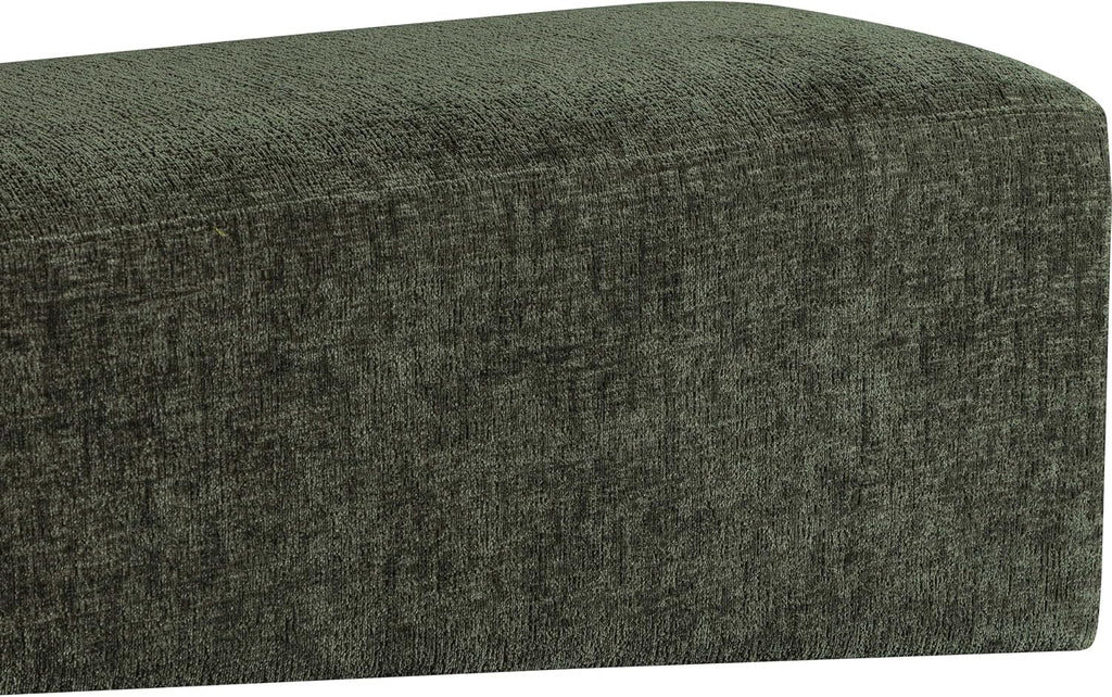 Meridian Furniture Alora Green Polyester Fabric Bench