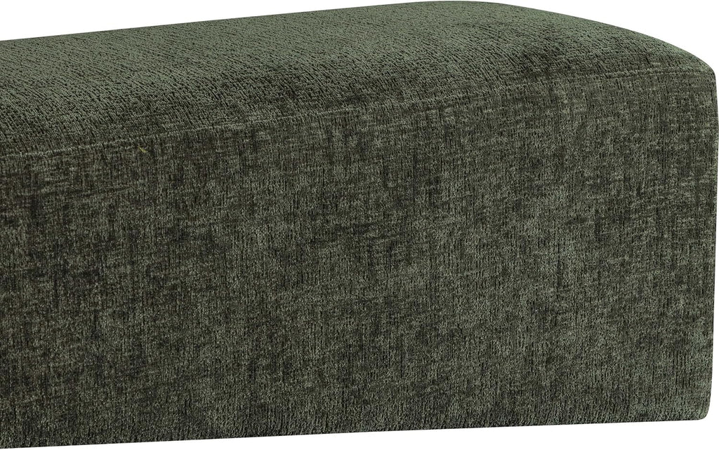 Meridian Furniture Alora Green Polyester Fabric Bench