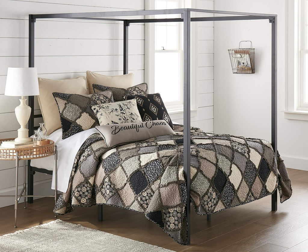 Donna Sharp Lexington- Queen Quilt Set, Measures 90 x 90, Includes 1 Quilt and 2 Standard Shams, Machine Washable