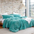 Byourbed Me Sooo Comfy - Coma Inducer® Oversized Queen Comforter - Dusty Turquoise