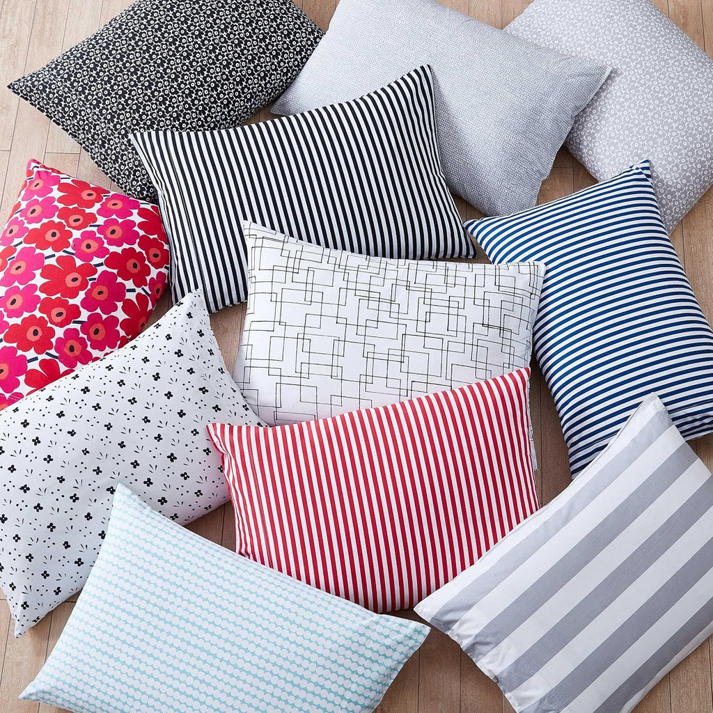 Marimekko - Full Sheet Set, Premium Cotton Percale Bedding Set with Matching Shams, Lightweight & Breathable Bed Essentials (AJO Black, Full)