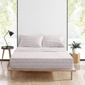 Marimekko- Full Sheet Set, Cotton Percale Bedding Set, Crisp & Cool, Lightweight & Breathable (Pieni Tiiliskivi Red, Full)