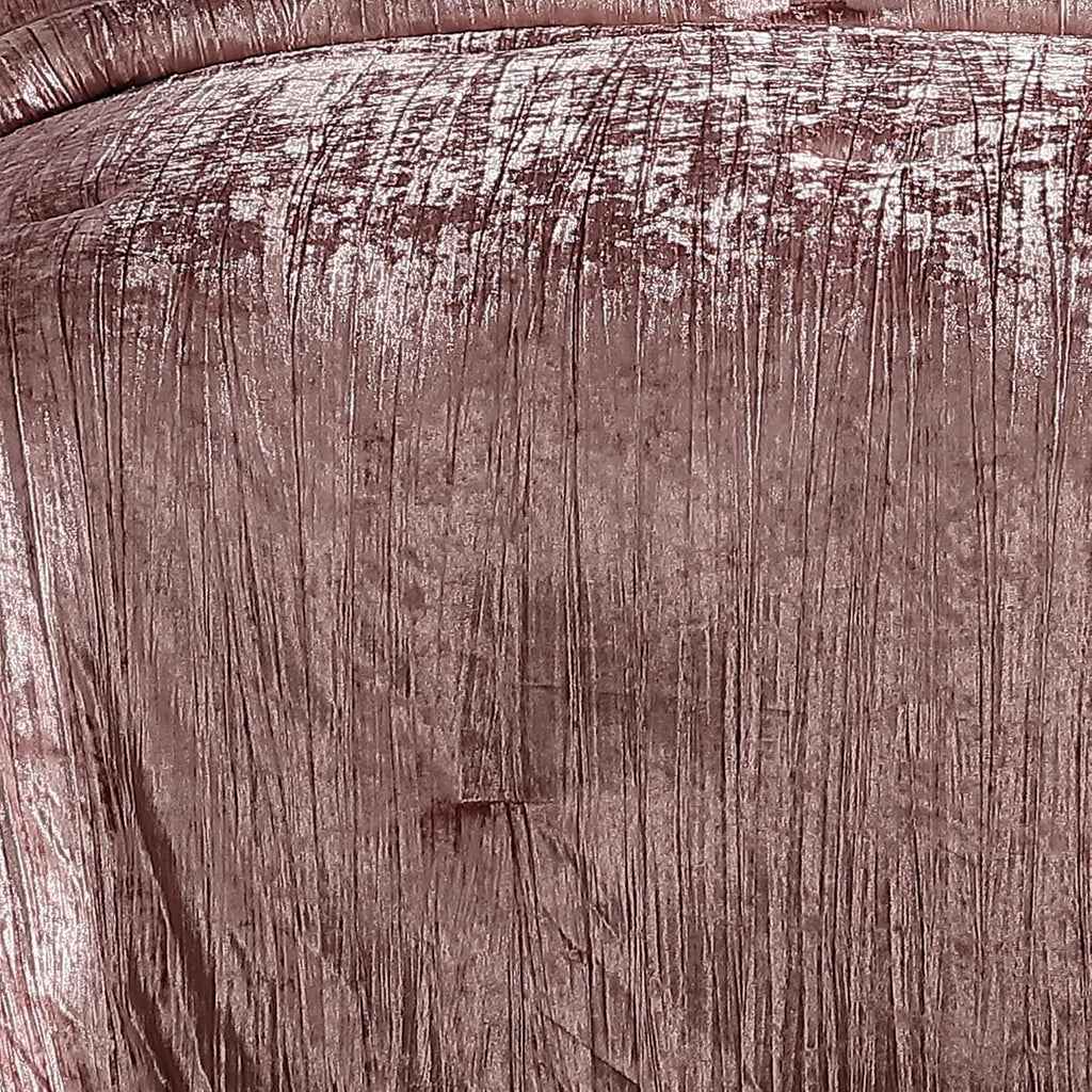 Riverbrook Home Turin Crinkle Velvet Comforter Bedding Set, Twin Size, Glam Textured Décor, Blush, 2 Pieces