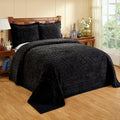 Better Trends 1 Piece Chenille Bedspread King Size 100% Cotton Chenille Bedding Lightweight Medallion Pattern Bedroom Decor Rio Collection