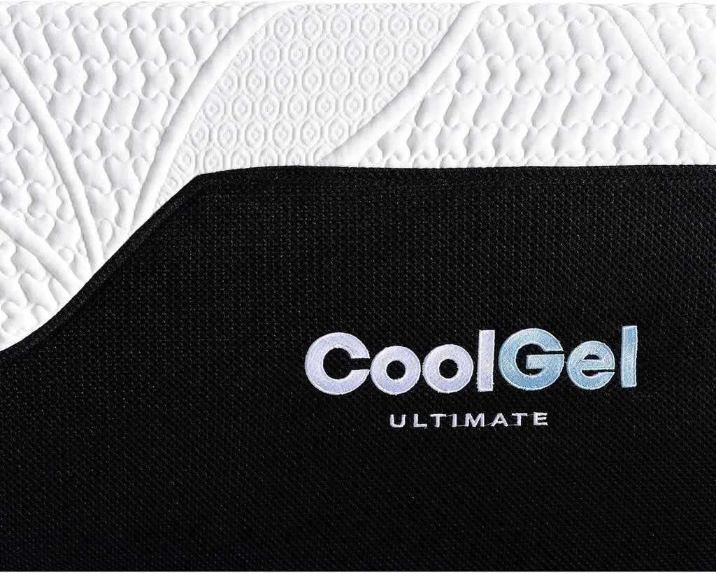 COOL GEL Chill Memory Foam 14-Inch Mattress with Pillow, CertiPUR-US Certified, Mattress in a Box, Twin, White