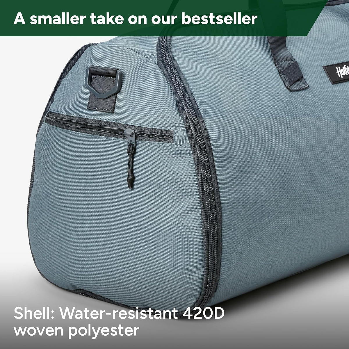 Halfday Convertible 2-in-1 Garment Duffel Weekender Bag 40L: Wrinkle-Free Travel (Hanging Suit Compartment, Shoe Pockets, Trolley Sleeve), Durable & Water-Resistant Carry-on, Coast
